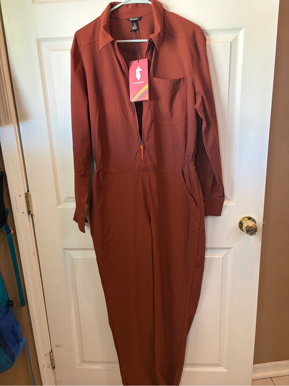 Cotopaxi Asombro Women's Rust Utility Jumpsuit NWT